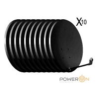 Комплект спутниковых антенн PowerON 0.8 Black 10 шт